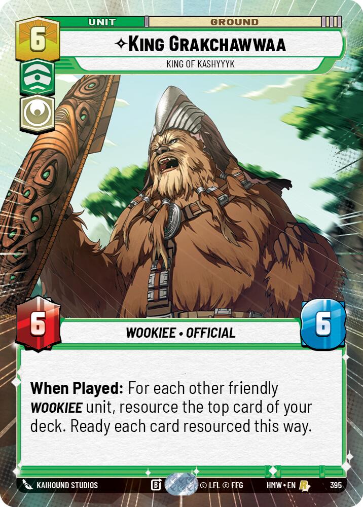 King Grakchawwaa - King of Kashyyyk (Hyperspace) card image