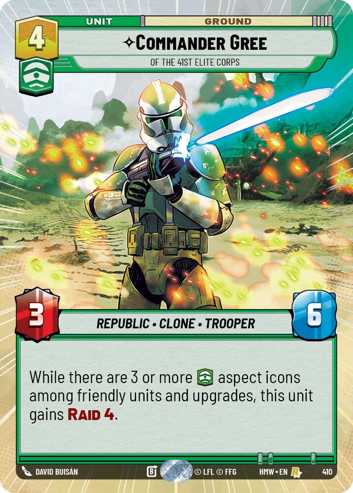 Commander Gree - Of the 41st Elite Corps (Hyperspace) card image