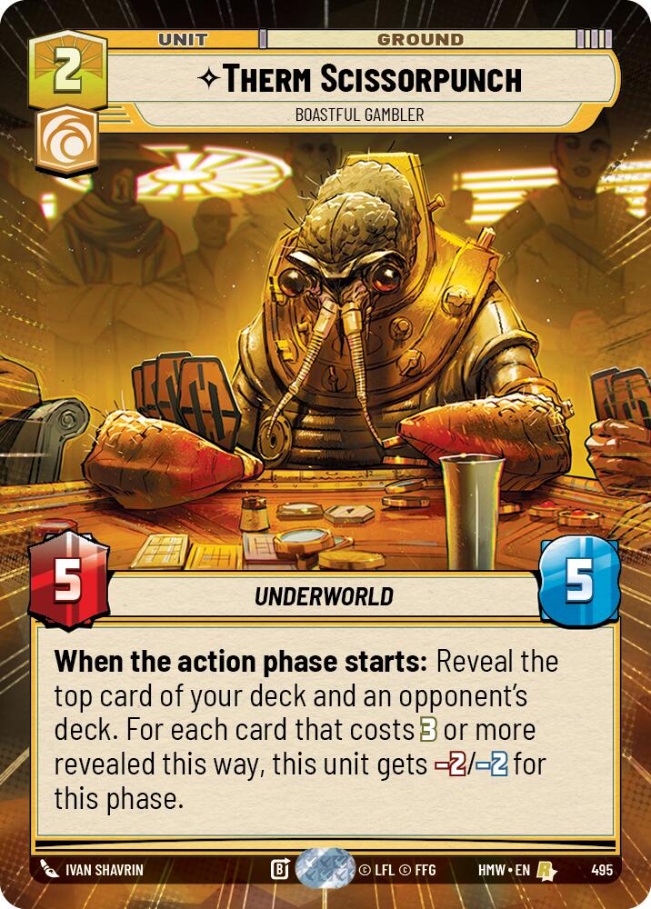Therm Scissorpunch - Boastful Gambler (Hyperspace) card image