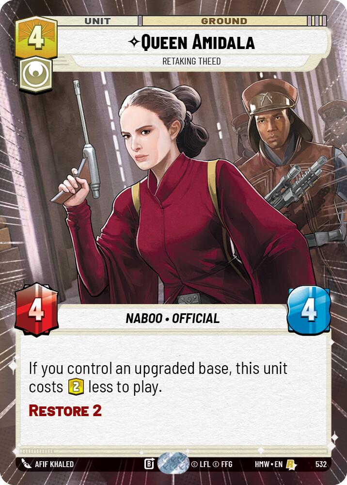 Queen Amidala - Retaking Theed (Hyperspace) card image