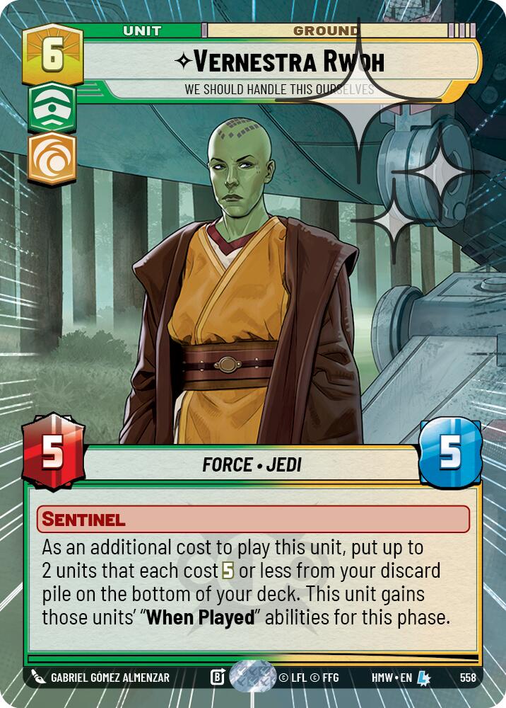 Vernestra Rwoh - We Should Handle This Ourselves (Hyperspace Foil) card image