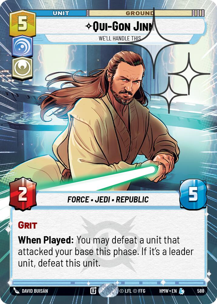 Qui-Gon Jinn - We'll Handle This (Hyperspace Foil) card image