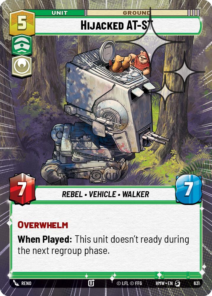 Hijacked AT-ST (Hyperspace Foil) card image