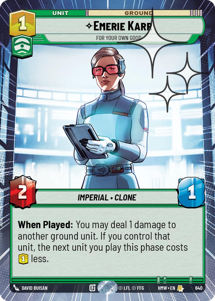 Emerie Karr - For Your Own Good (Hyperspace Foil) card image