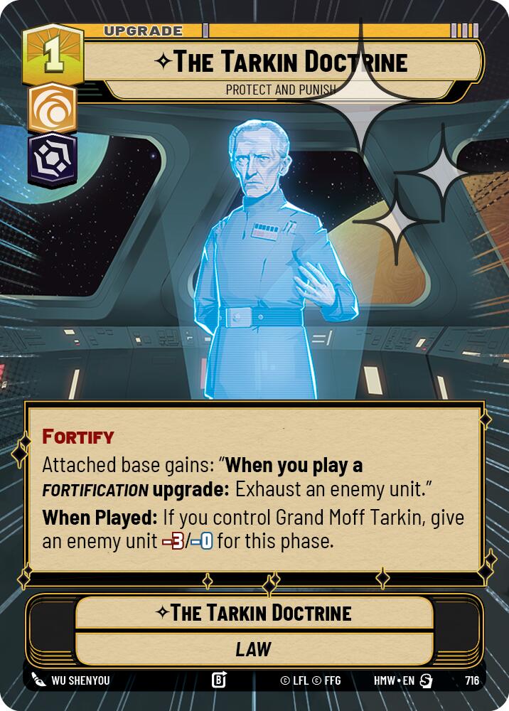 The Tarkin Doctrine - Protect and Punish (Hyperspace Foil) card image