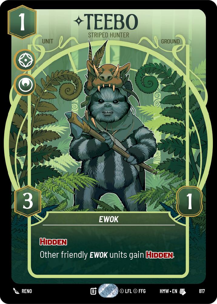 Teebo - Striped Hunter (Prestige) card image