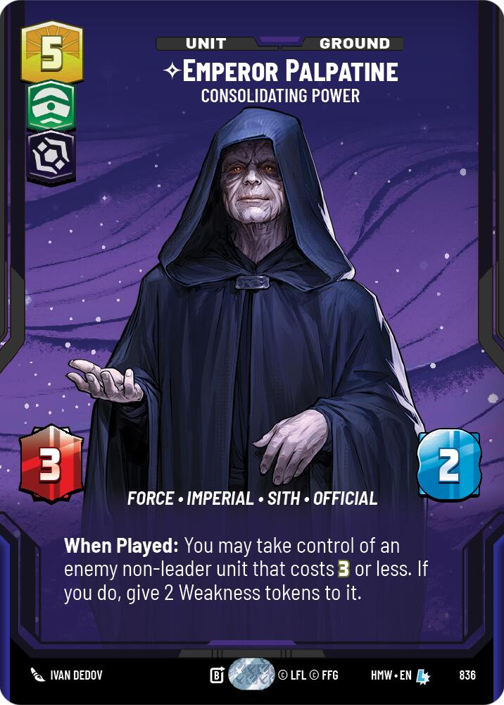 Emperor Palpatine - Consolidating Power (Prestige) card image