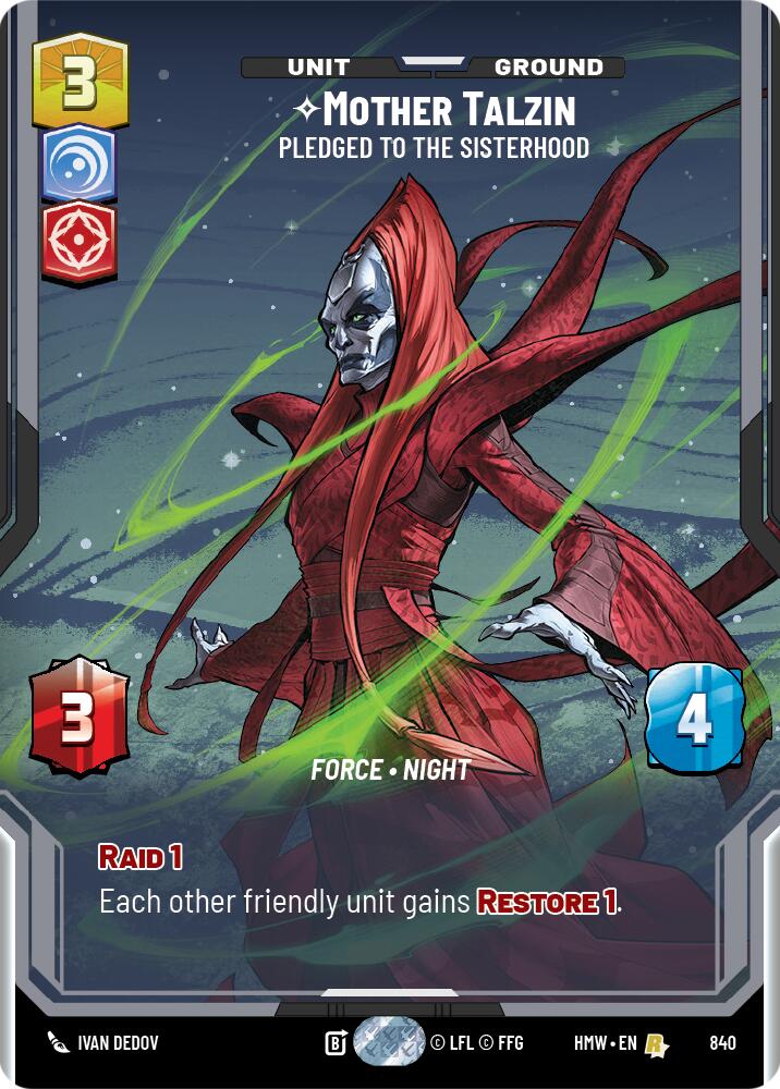 Mother Talzin - Pledged to the Sisterhood (Prestige) card image