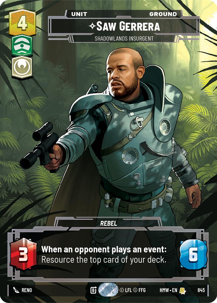 Saw Gerrera - Shadowlands Insurgent (Prestige) card image