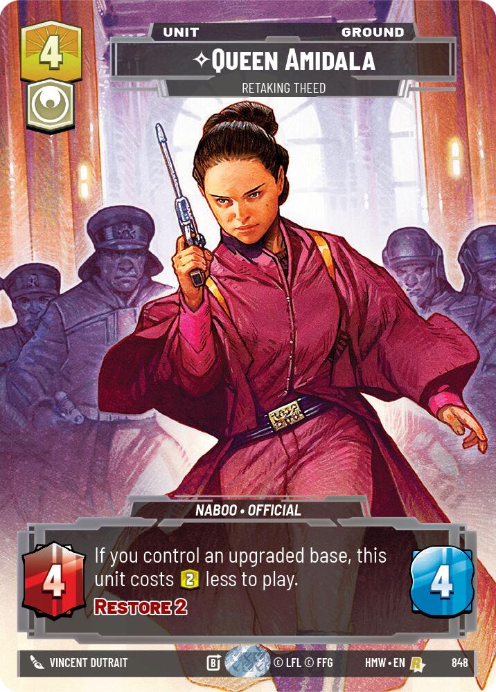 Queen Amidala - Retaking Theed (Prestige) card image
