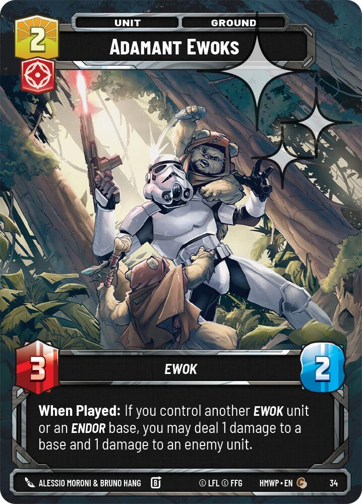 Adamant Ewoks (Foil) card image