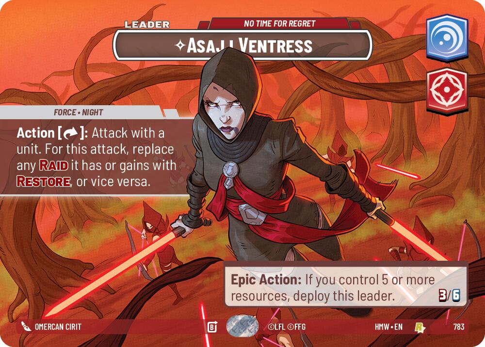 Asajj Ventress - No Time For Regret (Showcase) card image