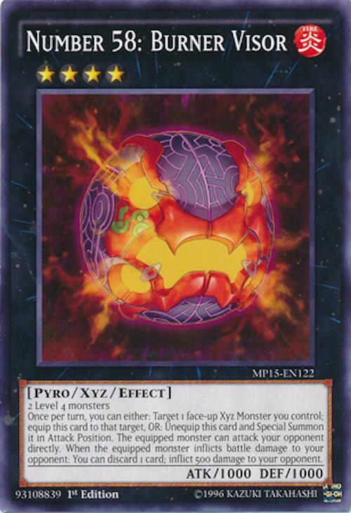 Number 58: Burner Visor card image