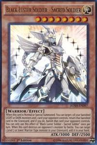 Black Luster Soldier - Sacred Soldier (1st Edition) card image
