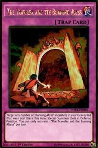 The Traveler and the Burning Abyss card image