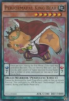 Performapal King Bear card image