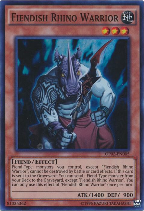 Fiendish Rhino Warrior card image