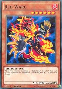 Red Warg (1st Edition) card image