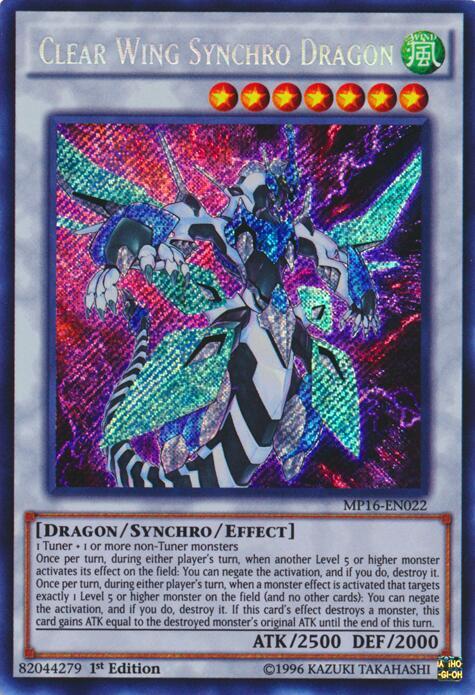 Clear Wing Synchro Dragon card image