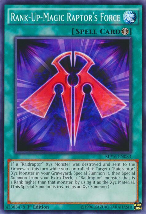 Rank-Up-Magic Raptor's Force card image