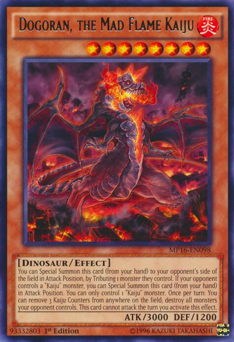 Dogoran, the Mad Flame Kaiju card image