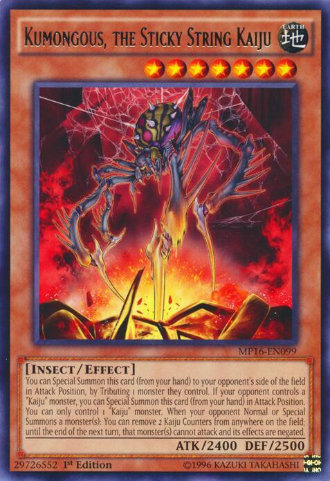 Kumongous, the Sticky String Kaiju card image