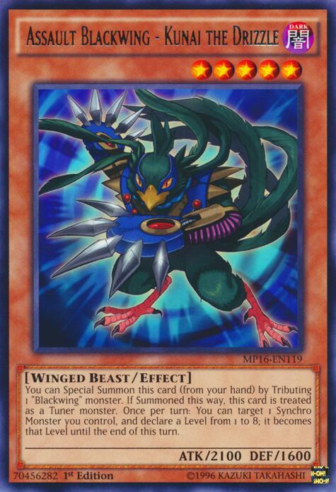 Assault Blackwing - Kunai the Drizzle card image
