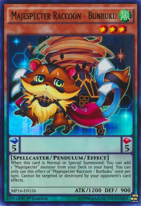 Majespecter Raccoon - Bunbuku card image