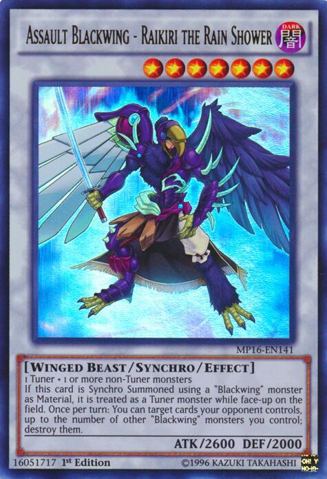 Assault Blackwing - Raikiri the Rain Shower card image
