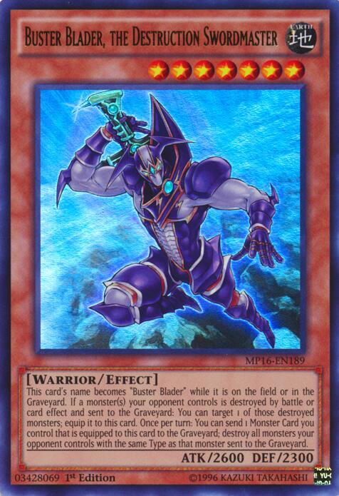 Buster Blader, the Destruction Swordmaster card image