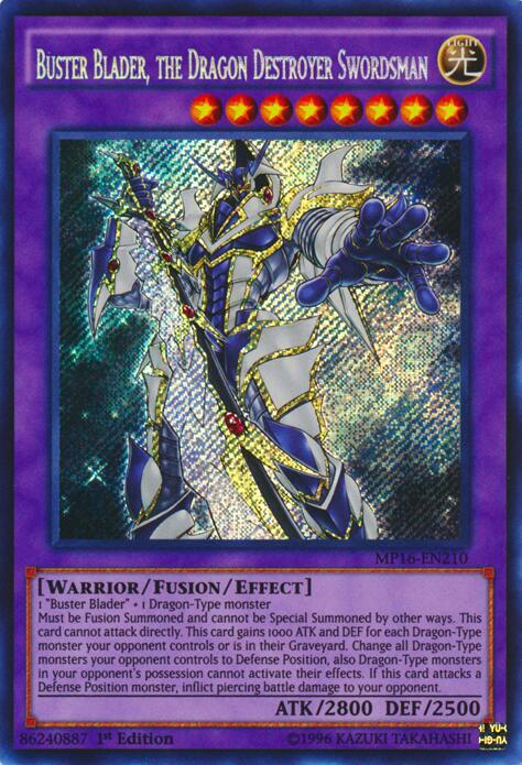 Buster Blader, the Dragon Destroyer Swordsman card image