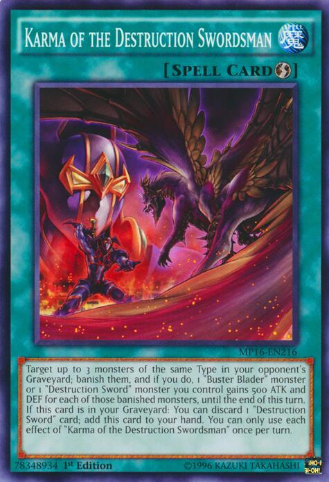 Karma of the Destruction Swordsman card image