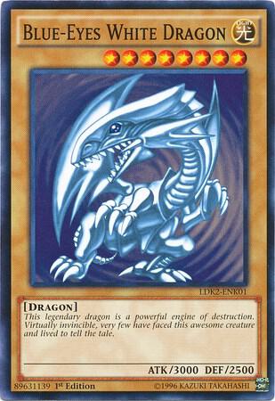 Blue-Eyes White Dragon (Version 2) (1st Edition) card image