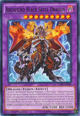 Archfiend Black Skull Dragon card image