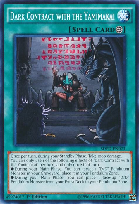 Dark Contract with the Yamimakai card image