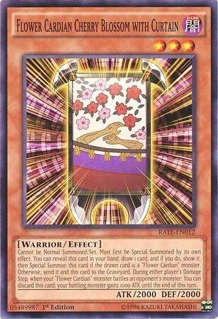 Flower Cardian Cherry Blossom with Curtain card image