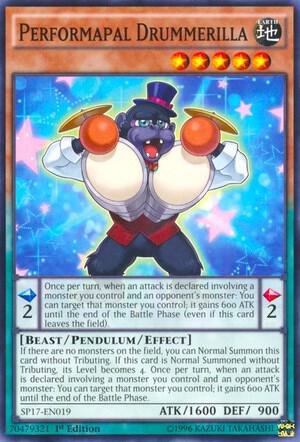 Performapal Drummerilla (Starfoil) card image