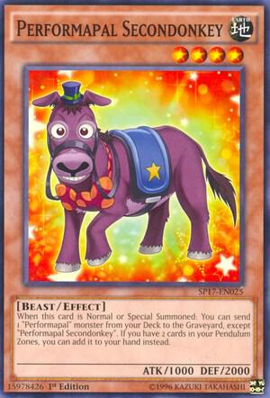 Performapal Secondonkey (Starfoil) card image
