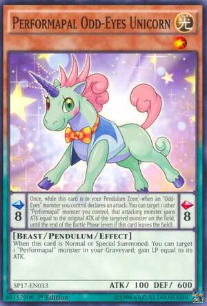 Performapal Odd-Eyes Unicorn card image