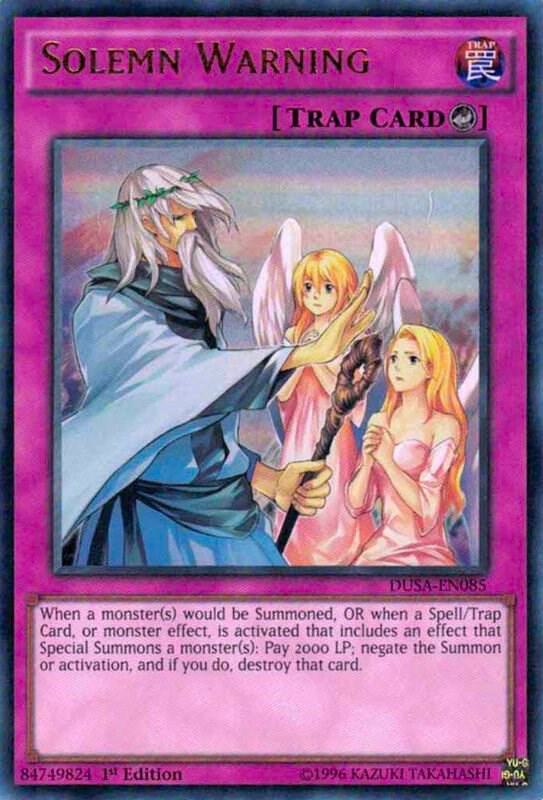 Solemn Warning card image