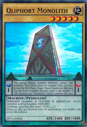 Qliphort Monolith card image