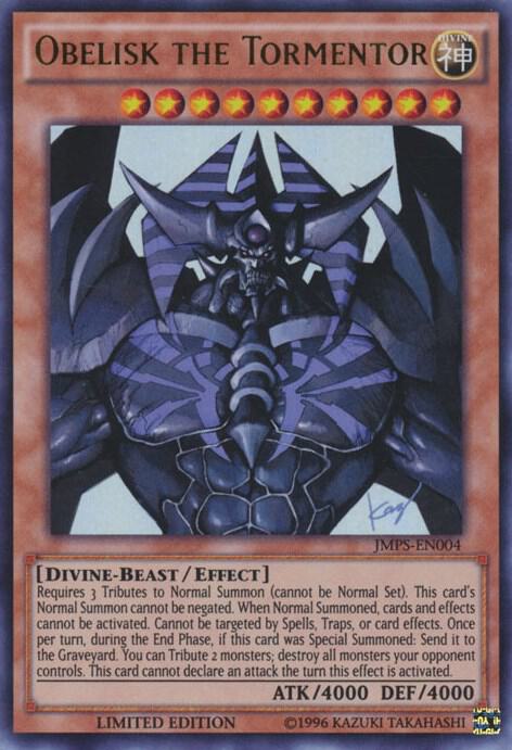 Obelisk the Tormentor (JMPS-EN004) card image