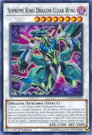 Supreme King Dragon Clear Wing card image