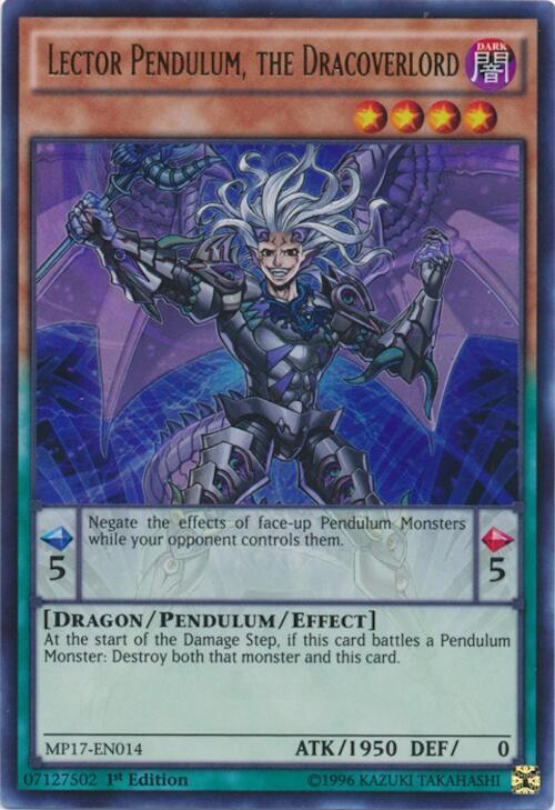 Lector Pendulum, the Dracoverlord card image