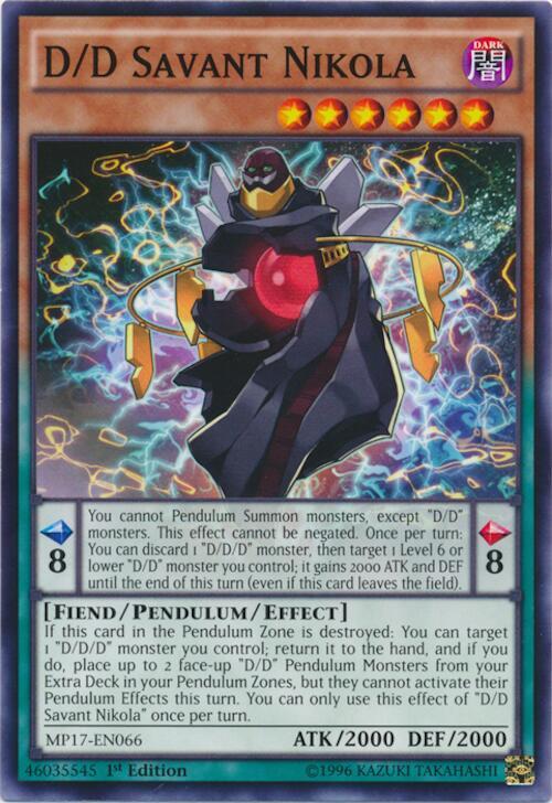 D/D Savant Nikola card image