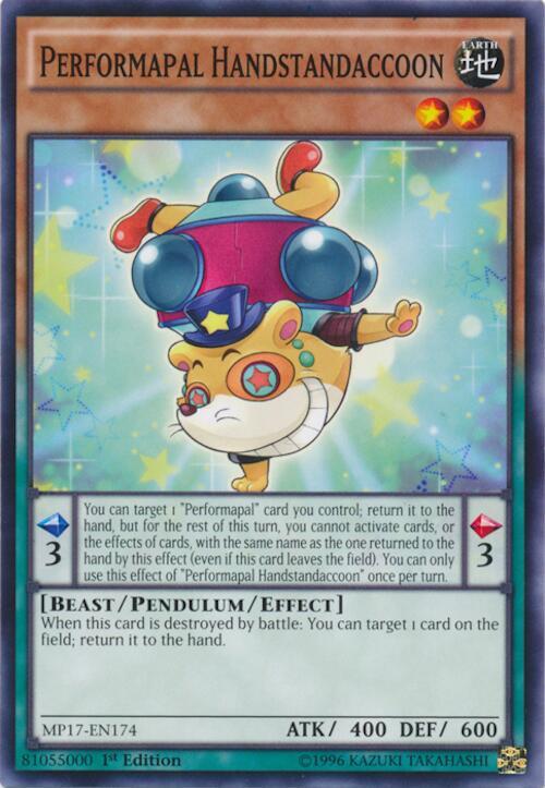 Performapal Handstandaccoon card image