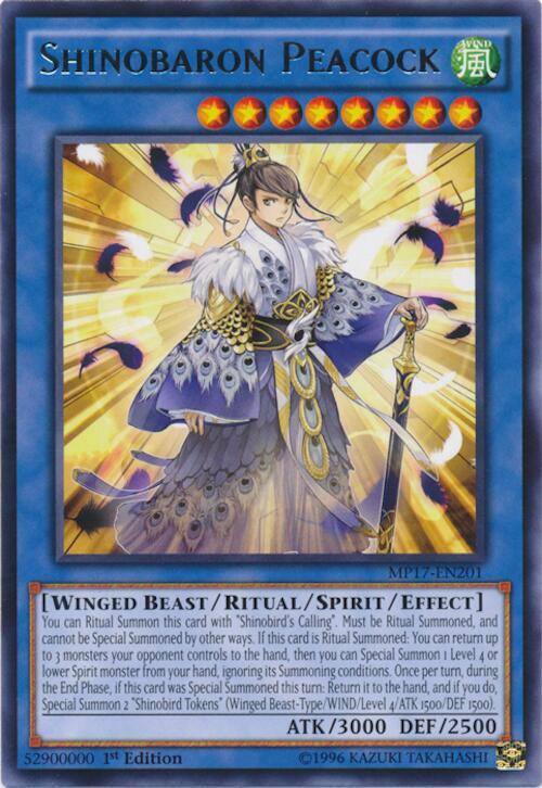 Shinobaron Peacock card image