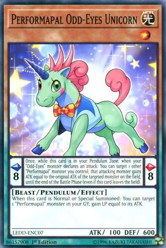 Performapal Odd-Eyes Unicorn card image