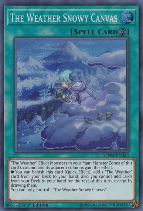 The Weather Snowy Canvas card image