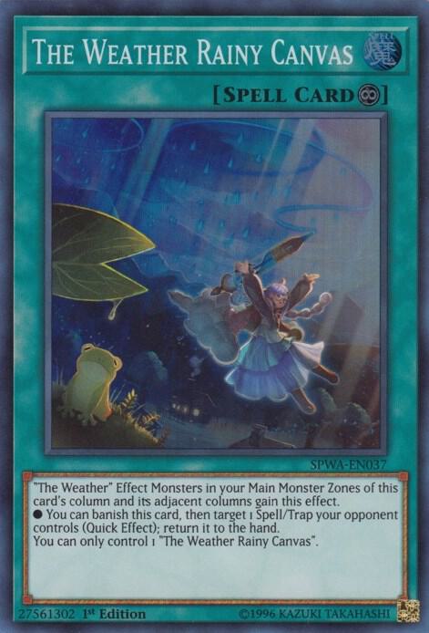 The Weather Rainy Canvas card image